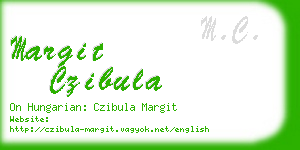 margit czibula business card